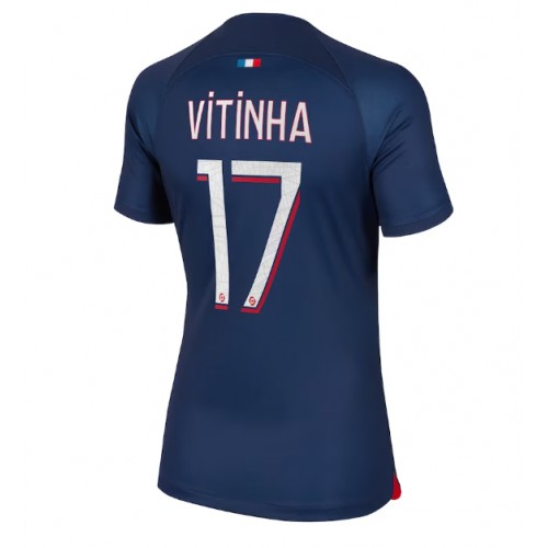 Ženski Nogometni dresi Paris Saint-Germain Vitinha Ferreira #17 Domači 2023-24 Kratek Rokav